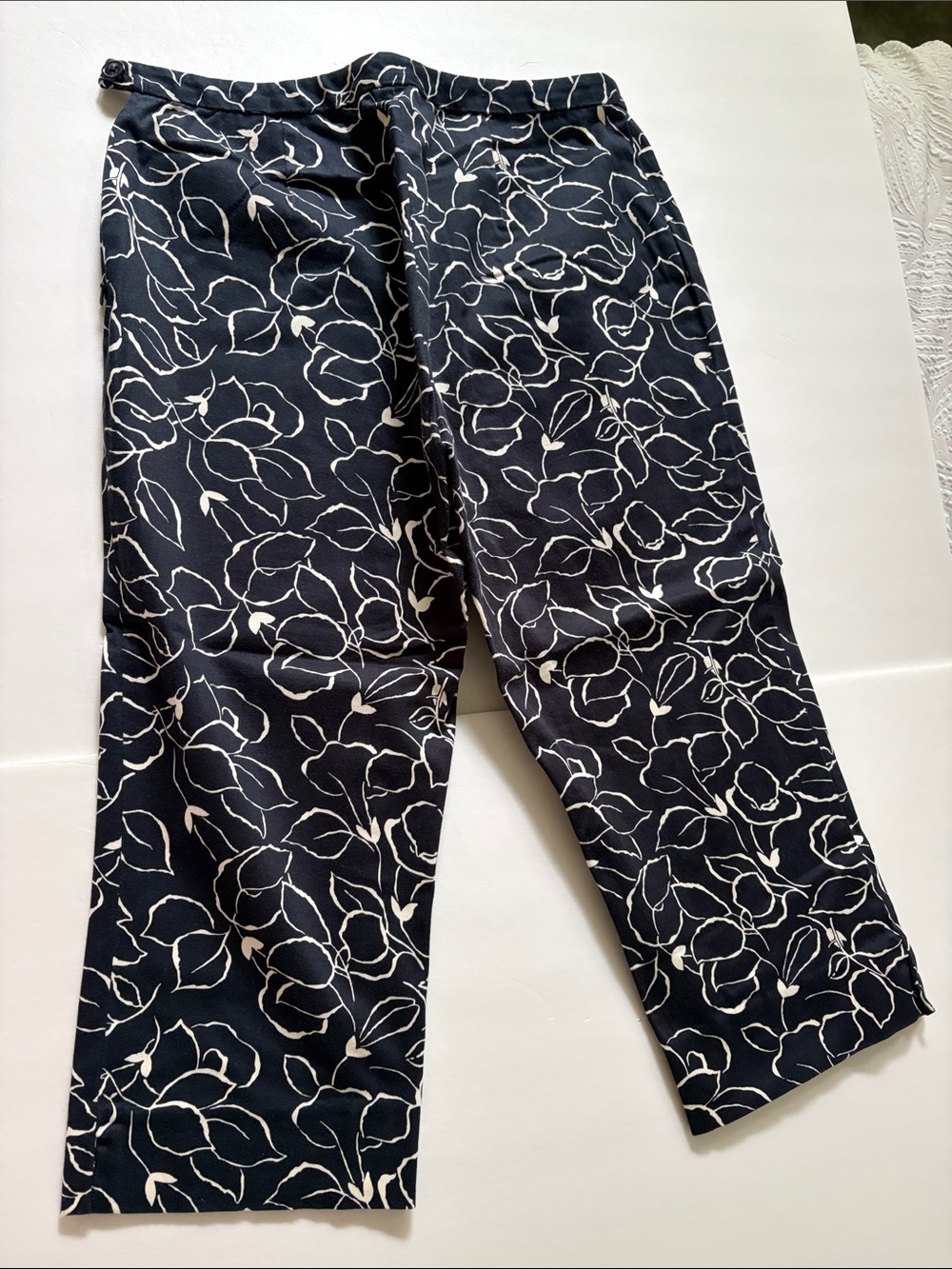 Lauren Ralph Lauren 2Petite capri pants blk/ white